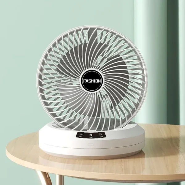 Rechargeable Rotating Fan (With Remote) (P-363)