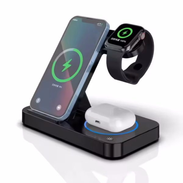 3 in 1 Foldable Wireless Charging Station with 15W Fast Charge